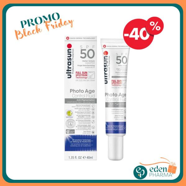 ULTRASUN PHOTO AGE ANTI PIGMENTATION FLUIDE SPF 50 40ML -40%