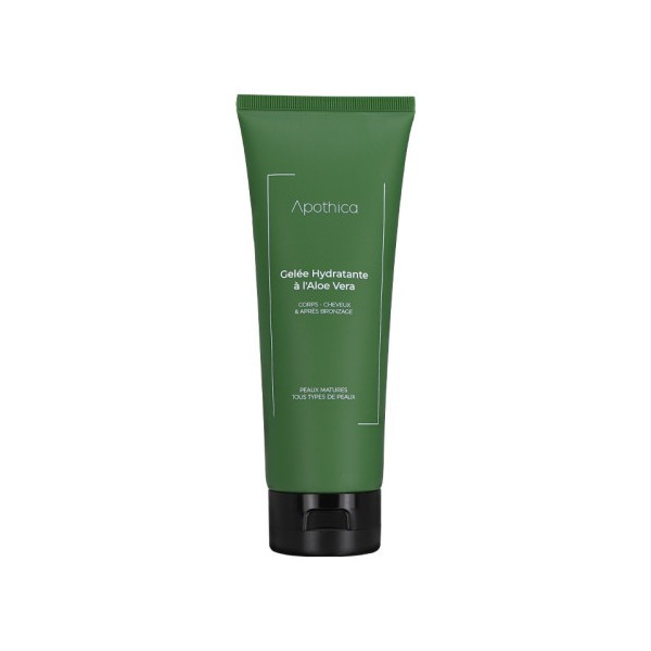 APOTHICA GELÉE HYDRATANTE À L'ALOE VERA CORPS-CHEVEUX  APRÉS BRONZAGE 200ML