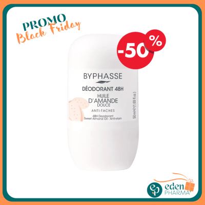 BYPHASSE-DEODORANT-ROLL-ON-ANTI-TACHES-HUILE-D'AMANDE-DOUCE-50ML