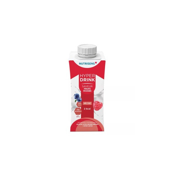 NUTRISENS HYPERDRINK 2 KCAL SAVEUR FRUITS ROUGES 200 ML