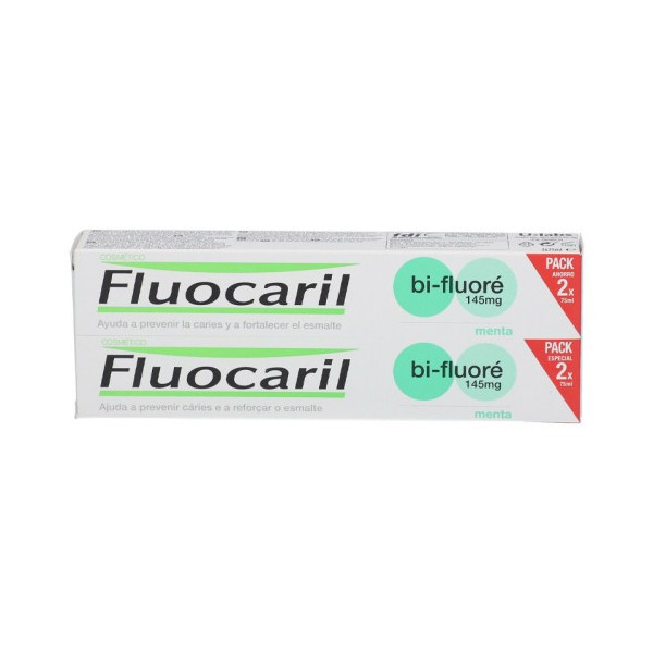 FLUOCARIL DENTIFRICE BI-FLUORÉ 145MG MENTHE LOT DE 2 X 75 ML