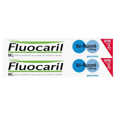 FLUOCARIL DENTIFRICE BI-FLUORE GENCIVES 145MG LOT DE 2 X 75 ML