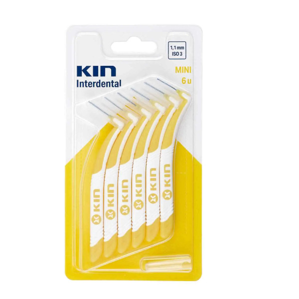 KIN BROSSETTE MINI 1.1MM 5 UNITES ( JAUNE )