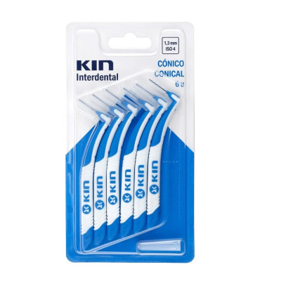 KIN BROSSETTE CONIQUE 1.3MM UNITE 6 (BLEU)