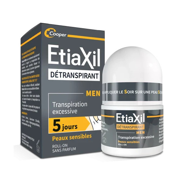 ETIAXIL DÉTRANSPIRANT MEN PEAUX SENSIBLES 15ML