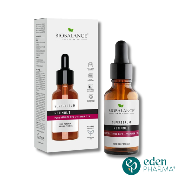 BIOBALANCE SERUM RETINOL'E 0.3% + VITAMINE E 2% 30ML