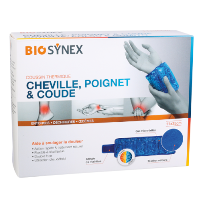 BIOSYNEX COUSSIN THERMIQUE CHEVILLE 11X35CM