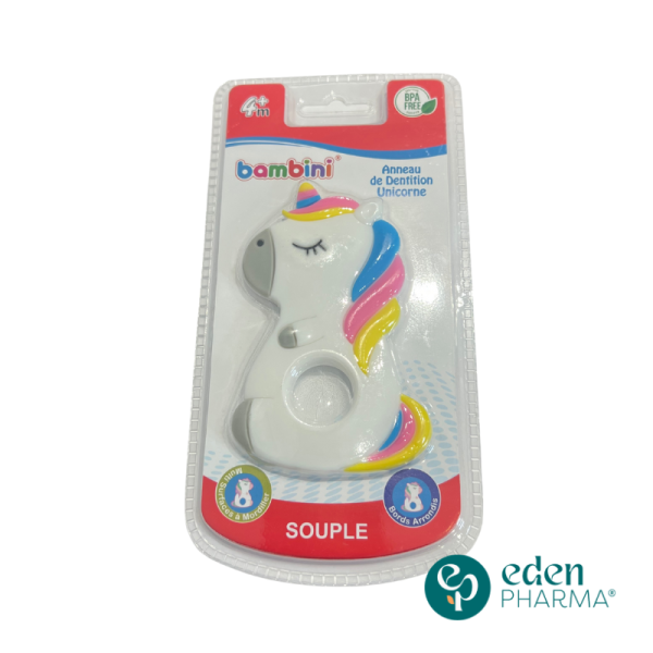 BAMBINI ANNEAUX DE DENTITION SOUPLE 4M+