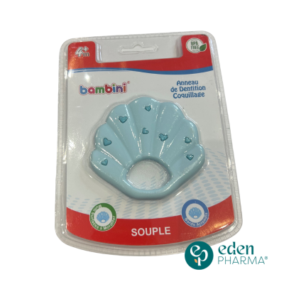 BAMBINI ANNEAUX DE DENTITION SOUPLE 4M+