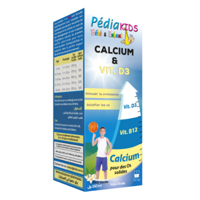 PEDIAKIDS CALCIUM & VIT D3 150ML