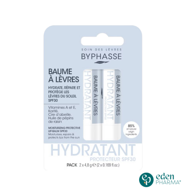 BYPHASSE-BAUME-LÈVRES-HYDRATANT-REPARE-ET-PROTEGE-SPF-30-(2X4,8GR)