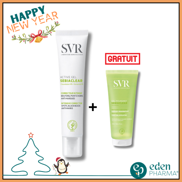 VENTE FLASH SVR SEBIACLEAR ACTIVE GEL + GEL NETTOYANT GRATUIT