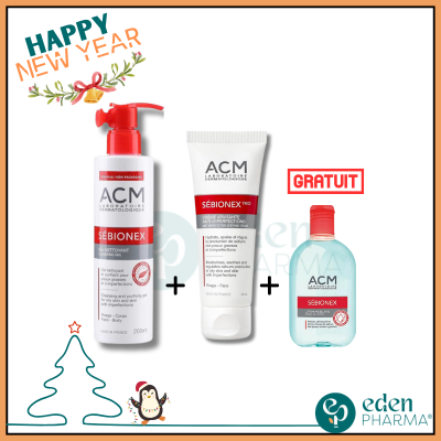 ACM SEBIONEX GEL + CREME TRIO + EAU MICELLAIRE GRATUIT