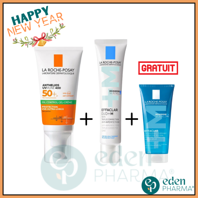 LA ROCHE POSAY ANTHELIOS OIL CONTROL GEL CREME INVISIBLE SPF 50+ + EFFACLAR DUO M ANTI IMPERFECTION + GEL EFFACLAR GRATUIT