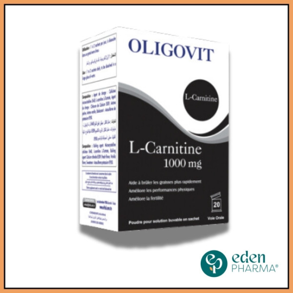 OLIGOVIT L-CARNITINE 1000MG BOITE DE 20 SACHETS