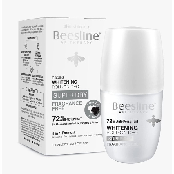 BEESLINE ROLL-ON SUPER DRY SANS PARFUM 72H