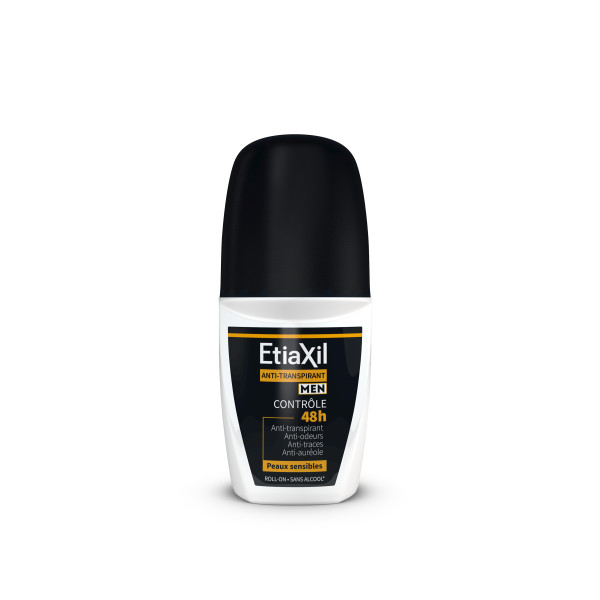 ETIAXIL ROLL ON DEODORANT MEN ANTI TRANSPIRANT PEAUX SENSIBLES 50ML