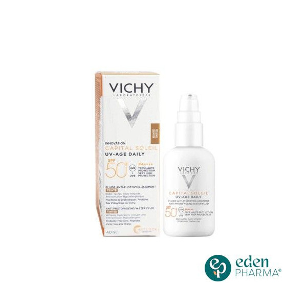 VICHY CAPITAL SOLEIL UV AGE DAILY FLUIDE TEINTE ANTI PHOTOVIEILLISSEMENT SPF50+ 40ML