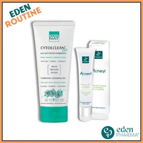 OFFRE CYTOL CLEAN GEL NETTOYANT + ACNEYL CREME ANTIACNEIQUE ET CICATRISANTE