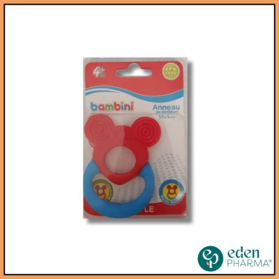 BAMBINI ANNEAUX DE DENTITION SOUPLE MICKEY 4M+