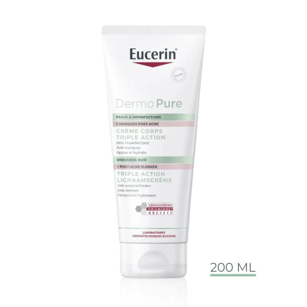 EUCERIN DEREMOPURE CREME CORPS TRIPLE ACTION 200ML