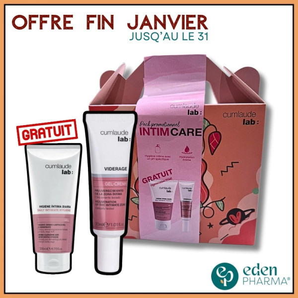 CUMLAUDE LAB COFFRET VIDERAGE GEL CREME 30ML + DAILY GEL INTIME 100ML GRATUIT