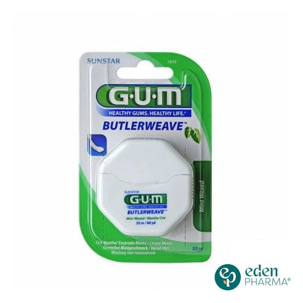 GUM fil dentaire cire menthol 54,8m 1855