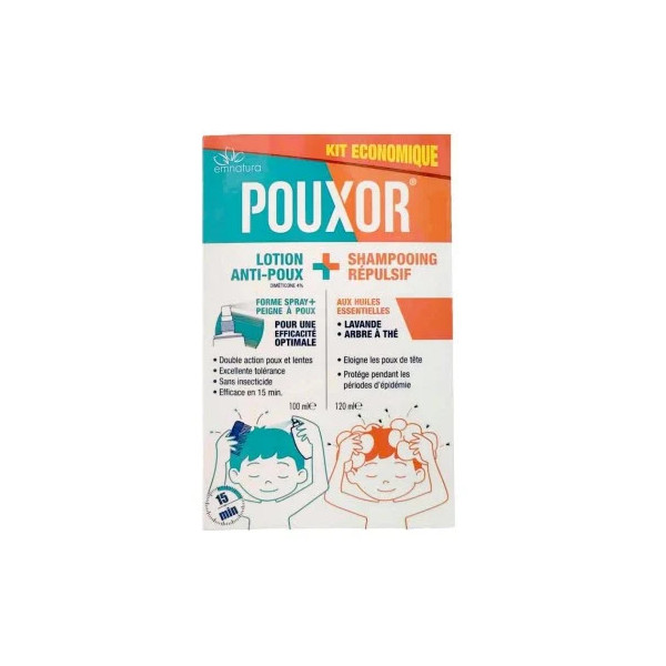 POUXOR KIT LOTION+SHAMPOING REPULSIF