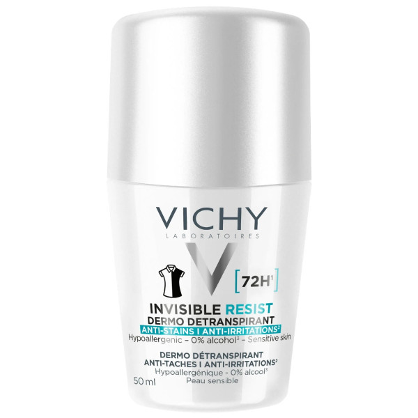 VICHY DEODORANT RESIST DETRANSPIRANT 72H INVISIBLE HOMME 50ML