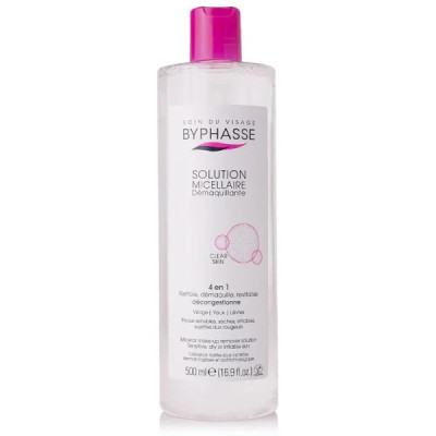 BYPHASSE SOLUTION MICELLAIRE DEMAQUILLANTE 2EN1 500ML