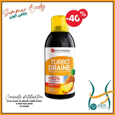 FORTE PHARMA TURBODRAINE ANANAS 500ML -40%