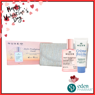 NUXE TROUSSE HUILE PRODIGIEUX FLORALE 30ml + CRÈME hydratante 3 en 1 OFFRET