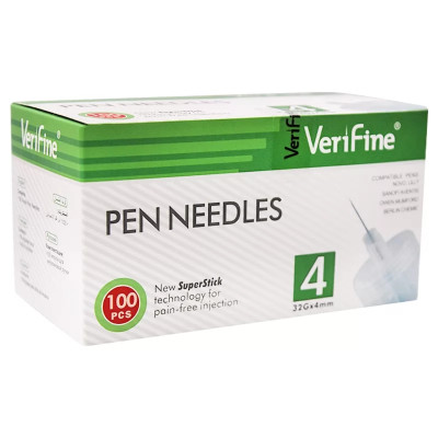 VERIFINE AIGUILLES STYLO 32G*4 BOITE DE 100