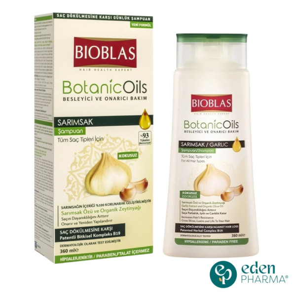 BIOBLAS HERBAL SHAMPOING A L'AIL 360ML