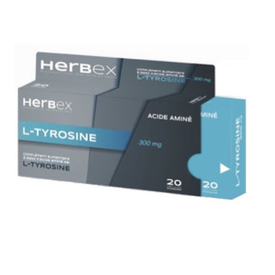 HERBEX L-TYROSINE 300MG GELULES B/20