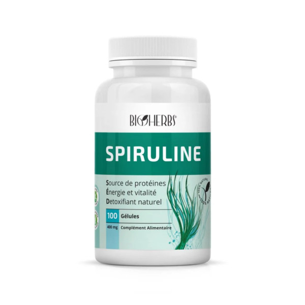 BIOHERBS SPIRULINE 100 GÉLULES