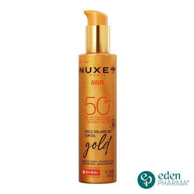 NUXE HUILE SOLAIRE OR PAILLETEE HAUTE PROTECTION SPF50+ 150ML