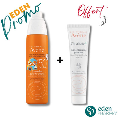 AVENE DUO SPRAY SPF50+ ENFANT + CICALFATE CREME 40ML GRATUIT