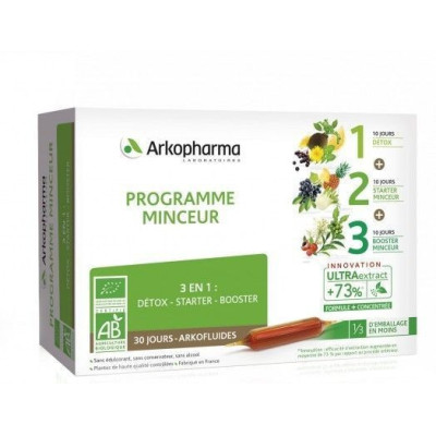 ARKOPHARMA-PROGRAMME-MINCEUR-BIO-30-AMPOULES