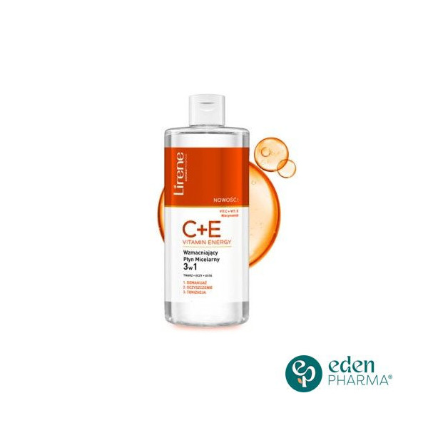 LIRENE C+E VITAMIN ENERGY EAU MICELLAIRE 3 EN 1 400ML