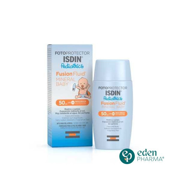 ISDIN PHOTOPROTECTION ECRAN SOLAIRE FUSION FLUID MINERAL BABY SPF50+ 50ML