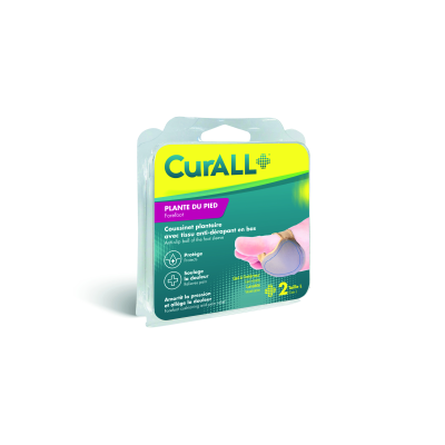 CURALL COUSSINET PLANTAIRE TISSU ANTI-DERAPANT BAS TAILLE : L B/2