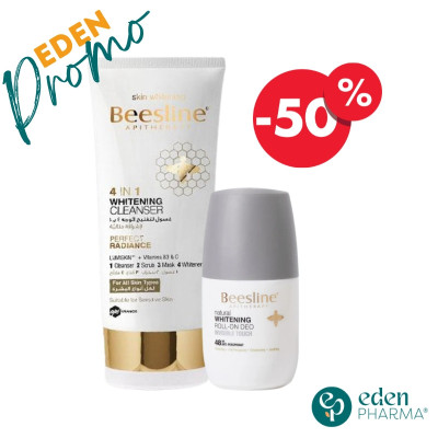 BEESLINE COFFRET GEL NETTOYANT 4EN1 + ROLL ON INVISIBLE ANTI TACHE -50%