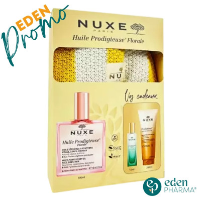 NUXE HUILE PRODIGIEUSE FLORALE 100ML+HUILE DE DOUCHE 200ML (OFFERT)+NEROLI LE PARFUM 15ML (OFFERT) REF 0051