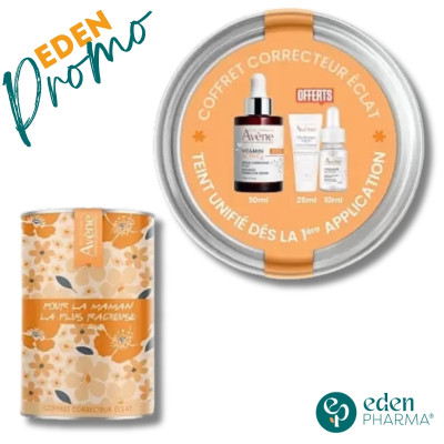 AVENE BOX VITAMIN ACTIV Cg SERUM CORRECTEUR 30ML+HYDRANCE LEGER 25ML (OFFERT)+HYALURON ACTIV B3 10ML (OFFERT) REF AVEN079