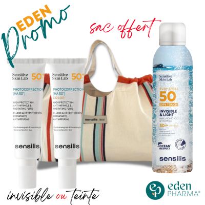 PACK SENSILIS HYDRATATION INVISIBLE OU TEINTE & PROTECTION CORPS SPRAY