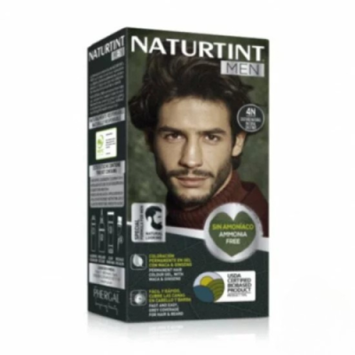NATURTINT MEN COLORATION PERMANENTE 4N CHATAIN NATUREL 150 ML