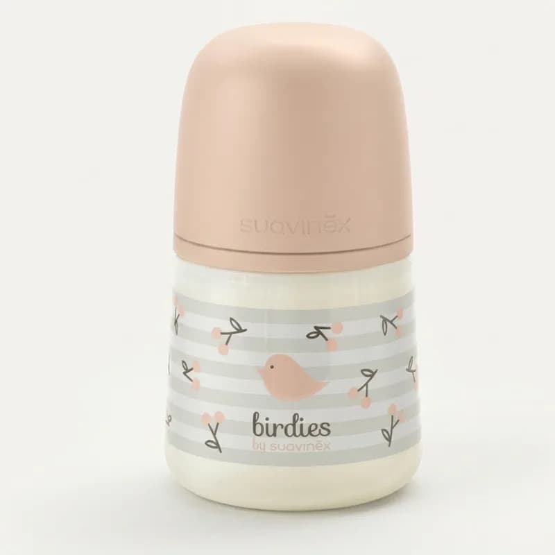 SUAVINEX BIBERON A DEBIT LENT BIRDIES 150 ML