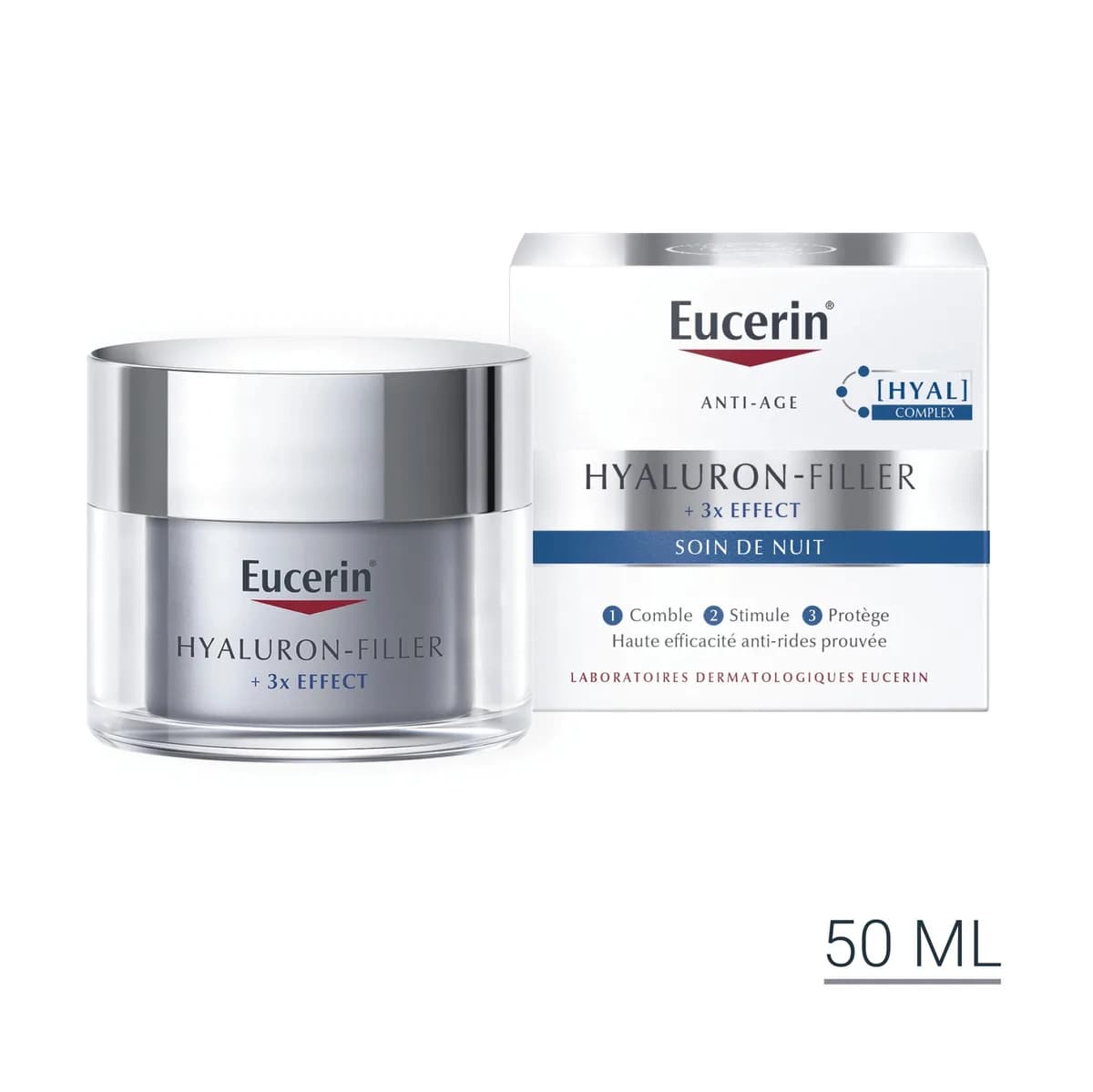 Eucerin Hyaluron Filler 3 Effect Soin de Nuit 50 ml