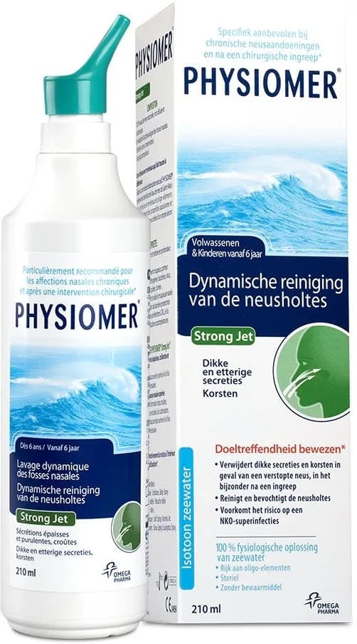 Physiomer Hygiène Nasale Jet Fort, 210 ml